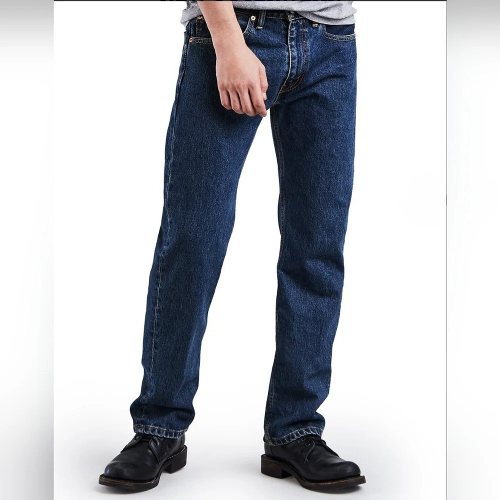 Levi's Men's 505 Dark Wash Denim Jeans